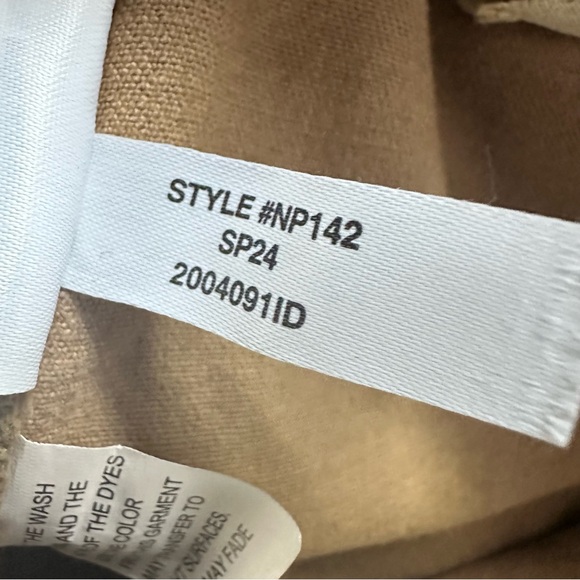 Madewell Curvy Emmett Wide Leg Pants 26 Camel High Rise Cotton Stretch SP24 - Picture 10 of 11